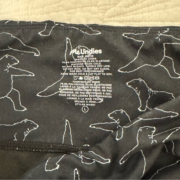 MeUndies Black and White Patterned Jeggings - Picture 2 of 4